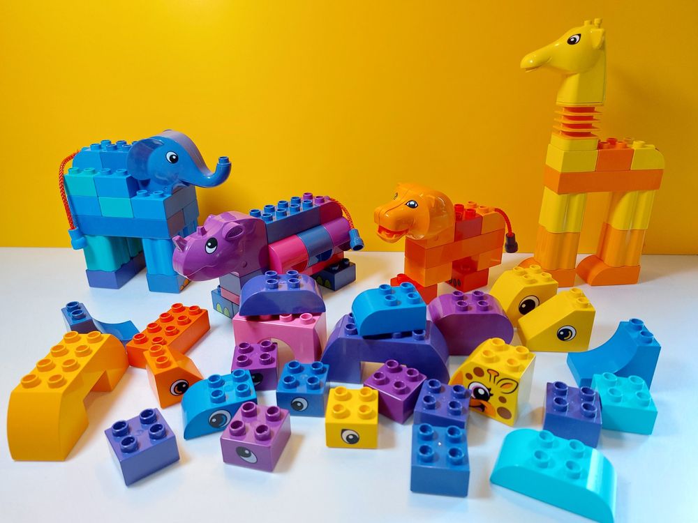 Giraffe Duplo 6144 LEGO DUPLO 3514 Löwe Nashorn Elefant Und