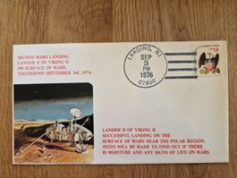 Ersttagsbrief FDC, 1976; 2. Mars-Landung der Viking II