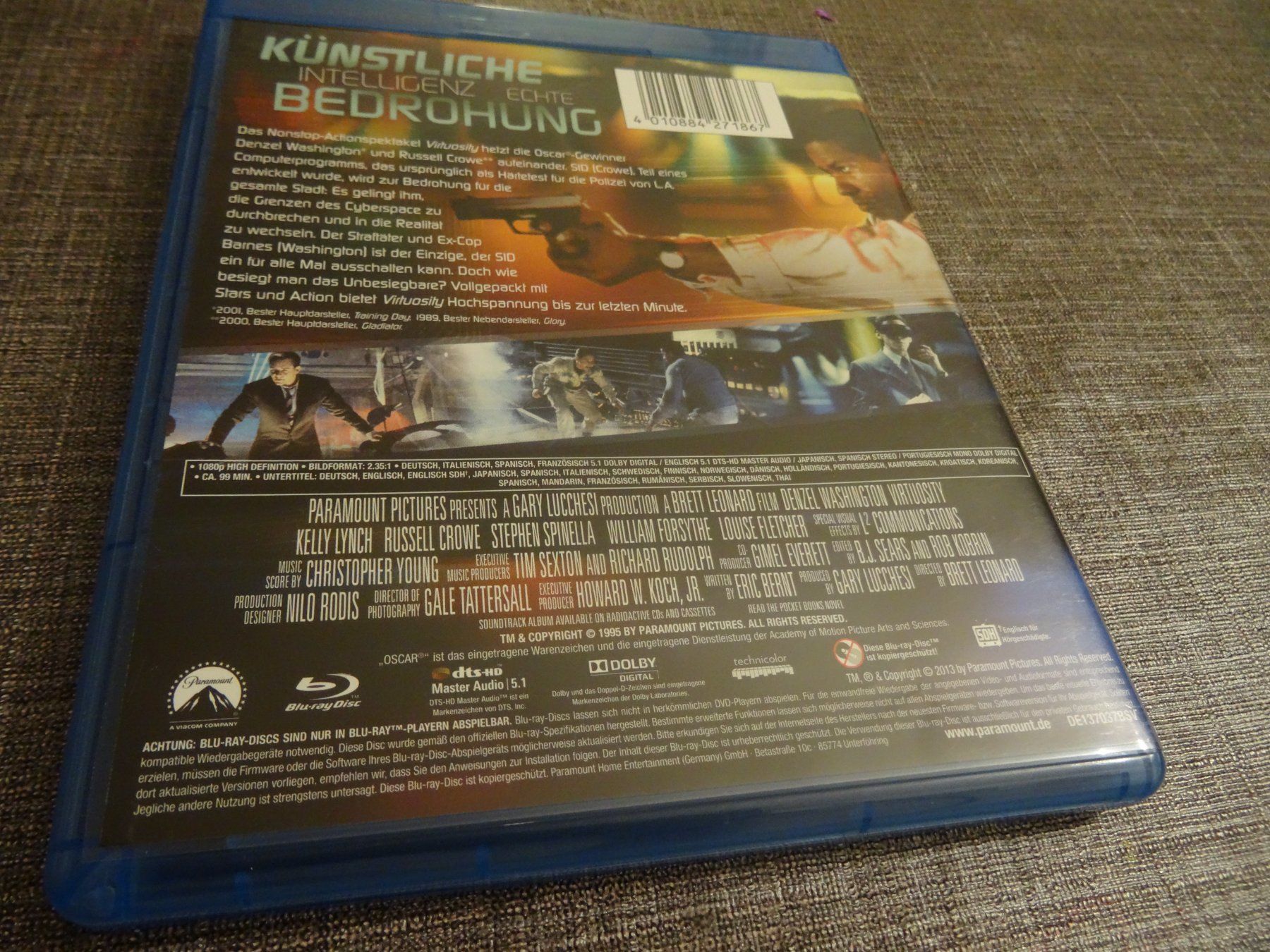 Tous les DVDs: Virtuosity Blu-ray Denzel Washington – D'occasion à Olten par Disc-Verkauf 2
