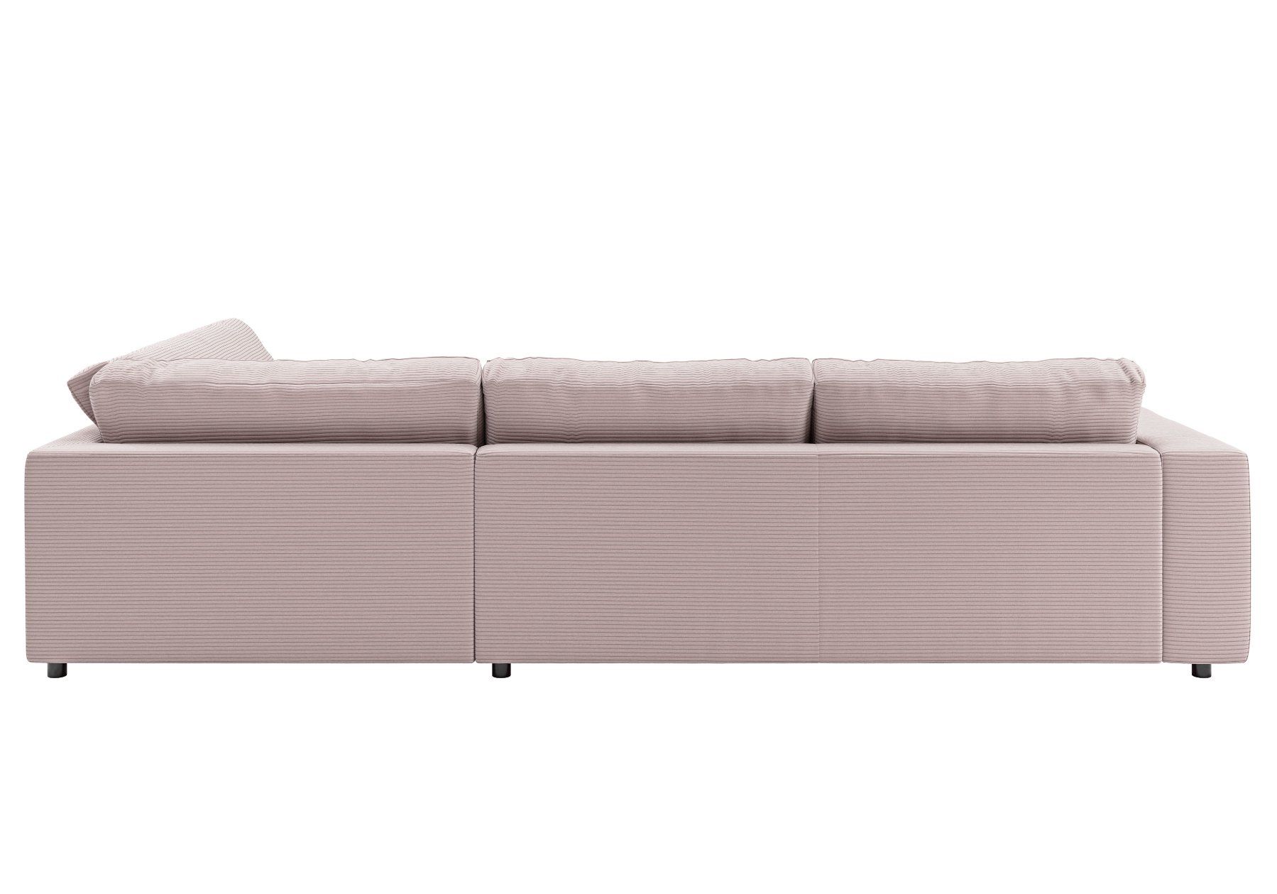 Divani: Ecksofa High End in Cord rosa Rechts – Nuovo e nell'imballaggio originale da Bischofszell venduto da deluxe-moebel 4