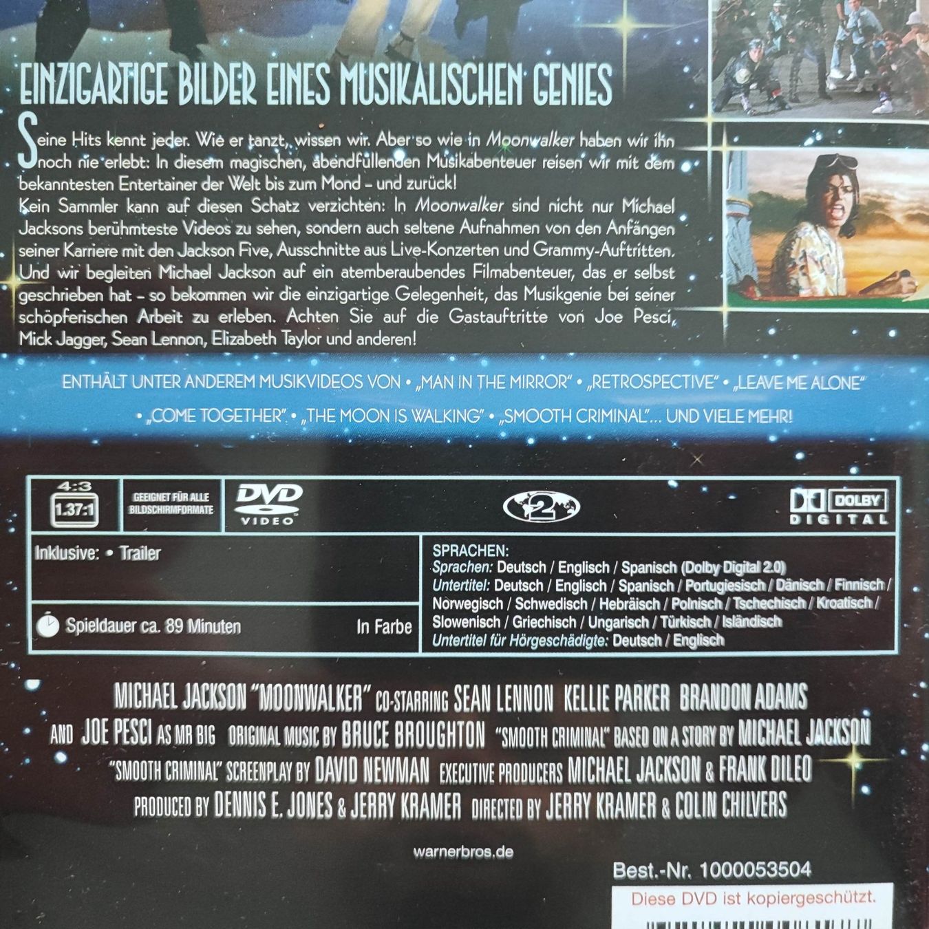 Tutti i DVDs: Michael Jackson - Moonwalker – Usato da Dübendorf venduto da kb86_MOVIE 2