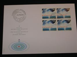 Werbemarken Europa FDC 2001 Nr. 1022 Block "Europa 2001"