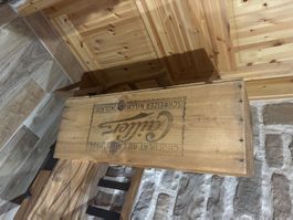 Ancienne caisse en bois chocolat cailler  vintage