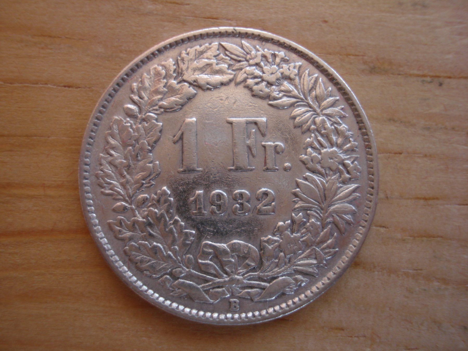 Alle Münzen: (C1) 1 Franken 1932 SS-VZ – Gebraucht aus Erlach von Net-Coins