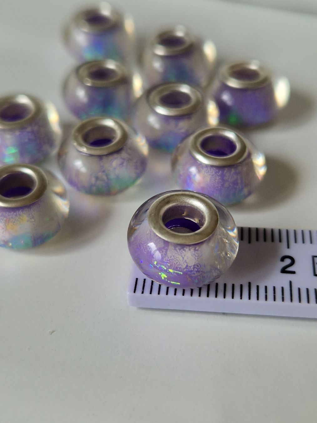 Perle (finte): 10 schöne beads, Perlen, Strass wie Pandora – Nuovo (secondo la descrizione) da Arlesheim venduto da Vera6 1
