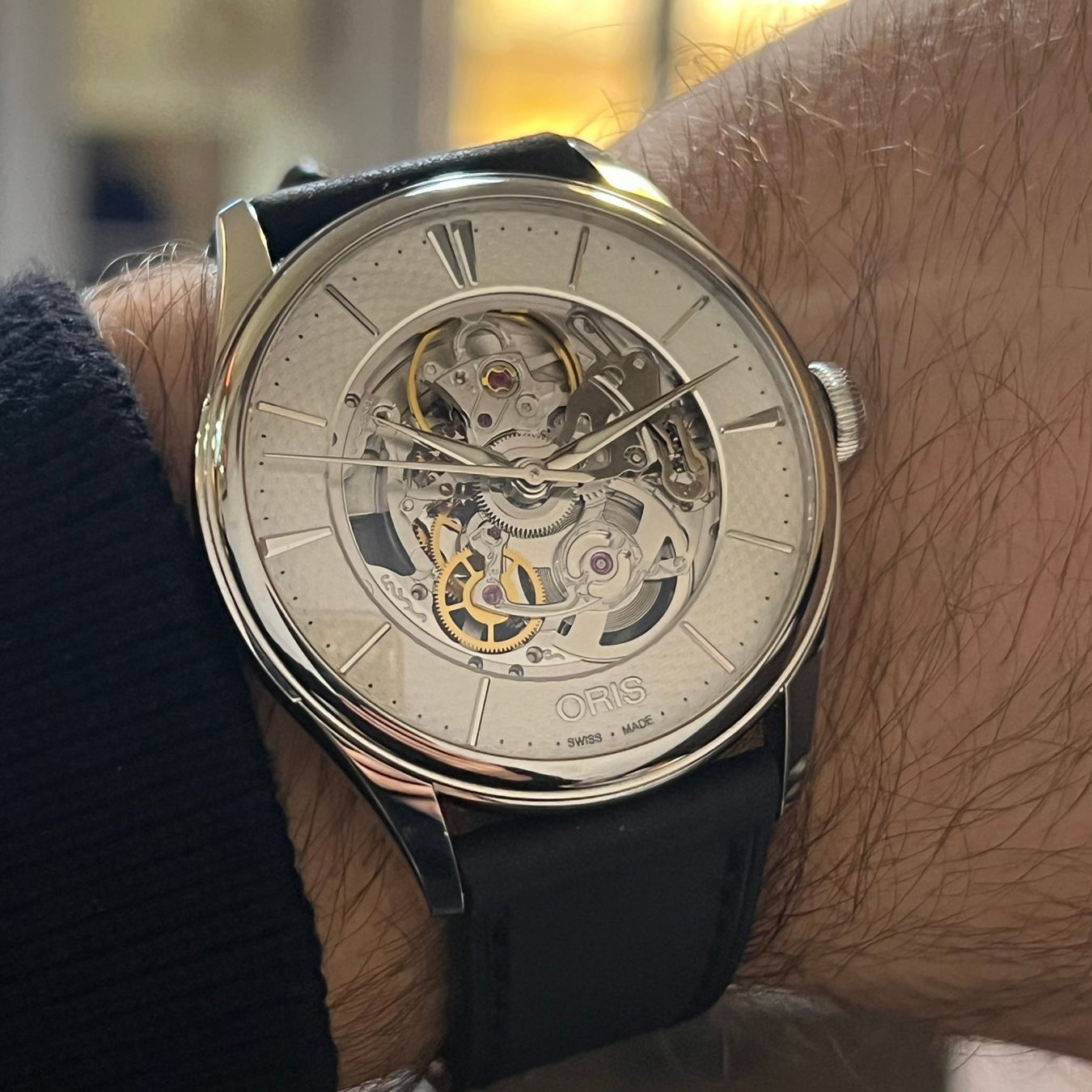 Oris Orologi: Oris Artelier Skeleton Automatic Silver Dial Full Set – Usato da Carouge GE venduto da Watchaser 3
