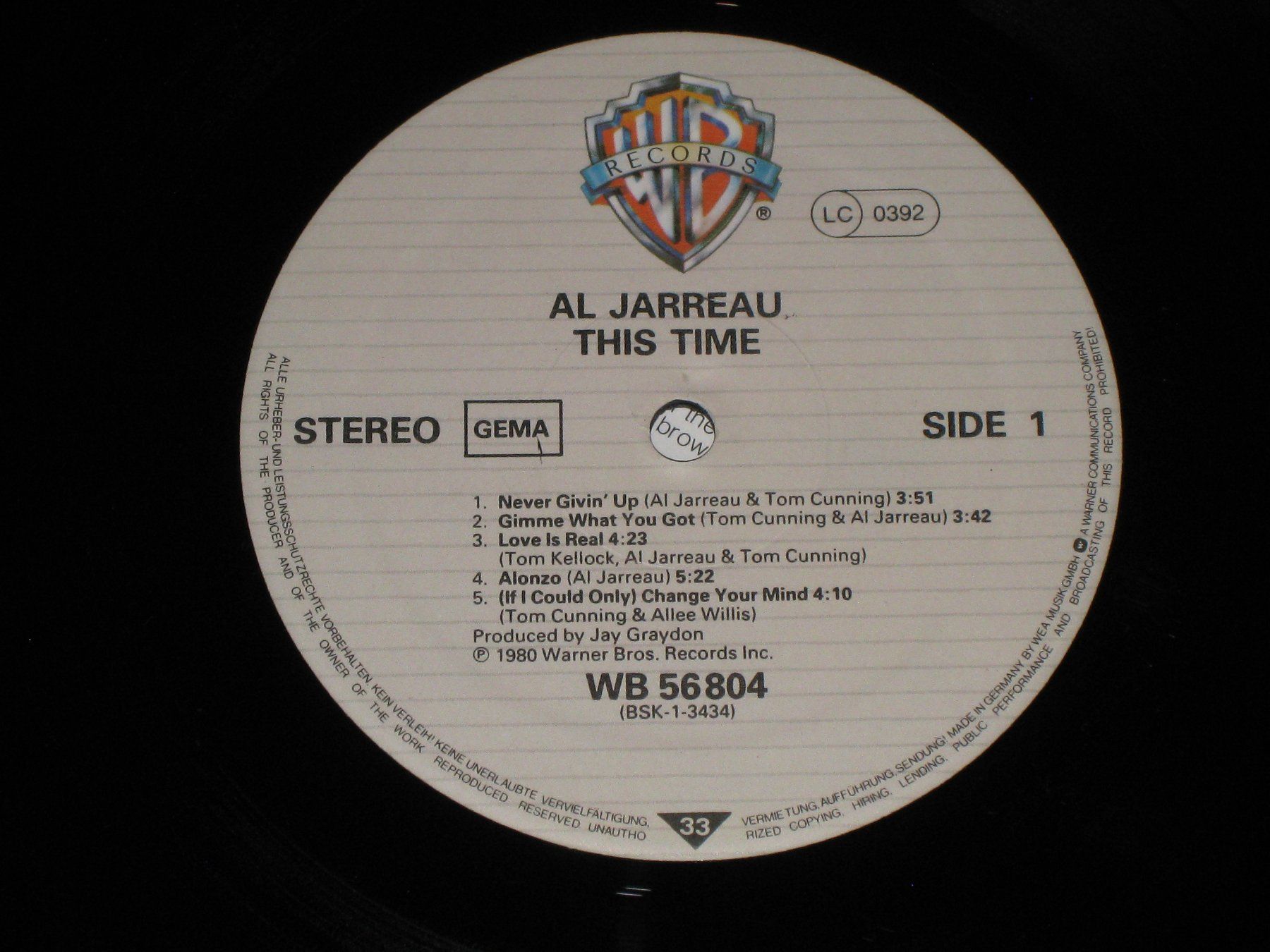 Dischi in vinile: LP - AL JARREAU - THIS TIME – Usato da Steckborn venduto da Quo7 1
