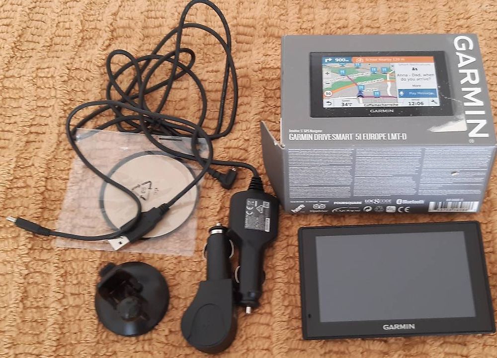 Cavo Dati Per Garmin Drive Smart 50-60, Mini USB 1m Con Panno Puliscischermo - Compatibile E Di Qualità - 2