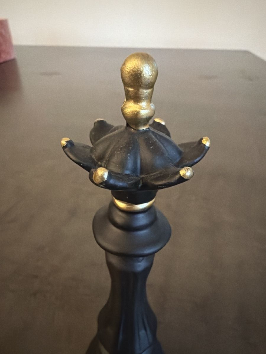 Statuette: Schachfigur Dame schwarz goldfarben  – Nuovo (secondo la descrizione) da Zürich venduto da joyfulgrace 1