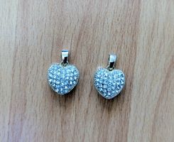 Herz Anhänger , Modeschmuck, 2 Stk