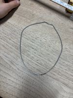 Silberne Panzerkette / Cuban Chain ca. 50 cm