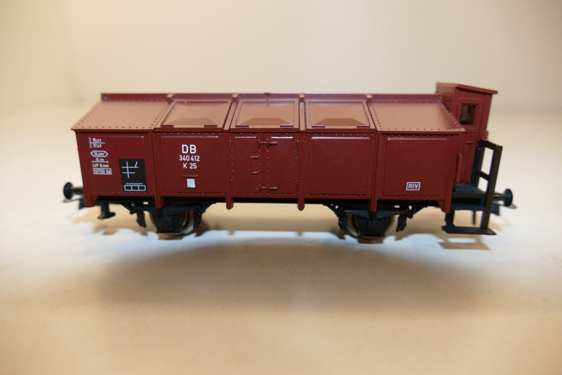 Roco Modellini di ferrovie: Roco H0: DB Klappdeckelwagen – Nuovo e nell'imballaggio originale da Niederhasli venduto da rail-duerst 1