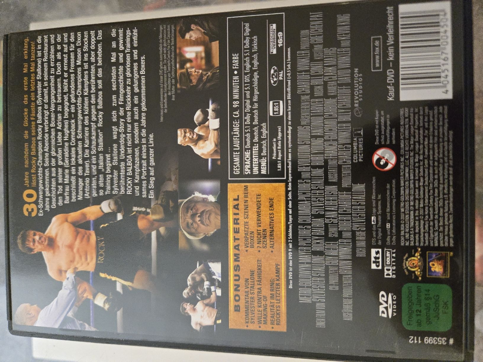 Tutti i DVDs: Rocky Balboa DVD – Usato da Bussigny venduto da Kfdlt 1