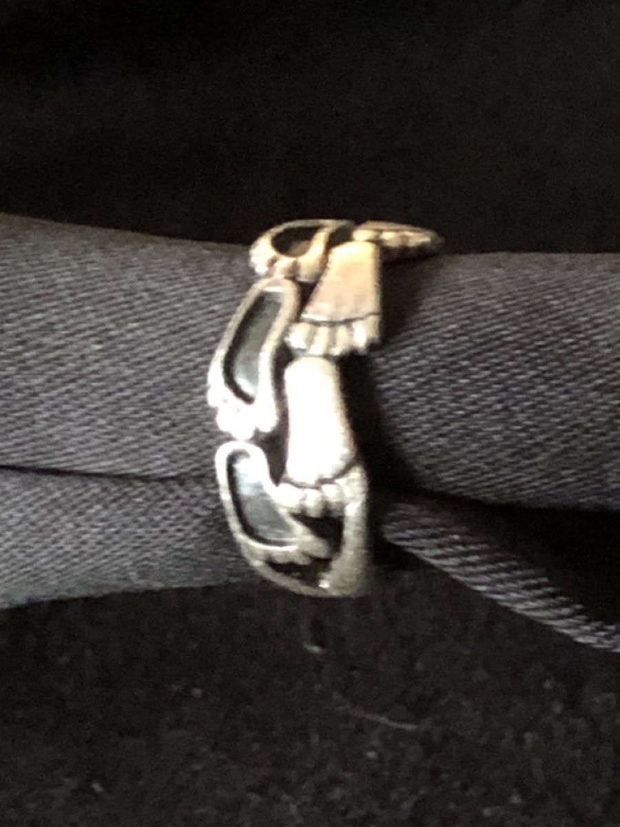 Anelli: Sterling silver Ring 925 Füße Muster 45Gr – Usato da Läufelfingen venduto da Original100