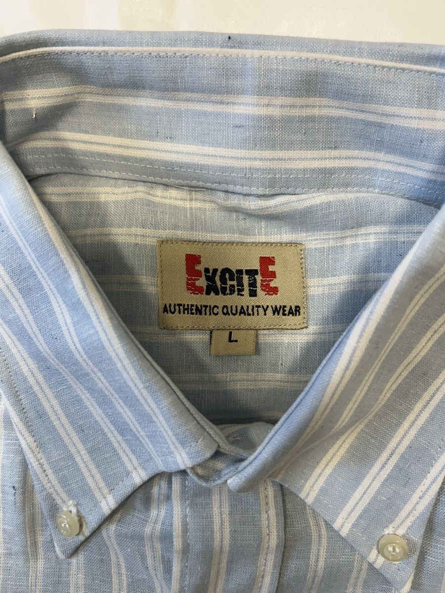 Camicie: Herren Hemd hellblau gestreift Grösse L – Usato da Zürich venduto da sop_82jx 1
