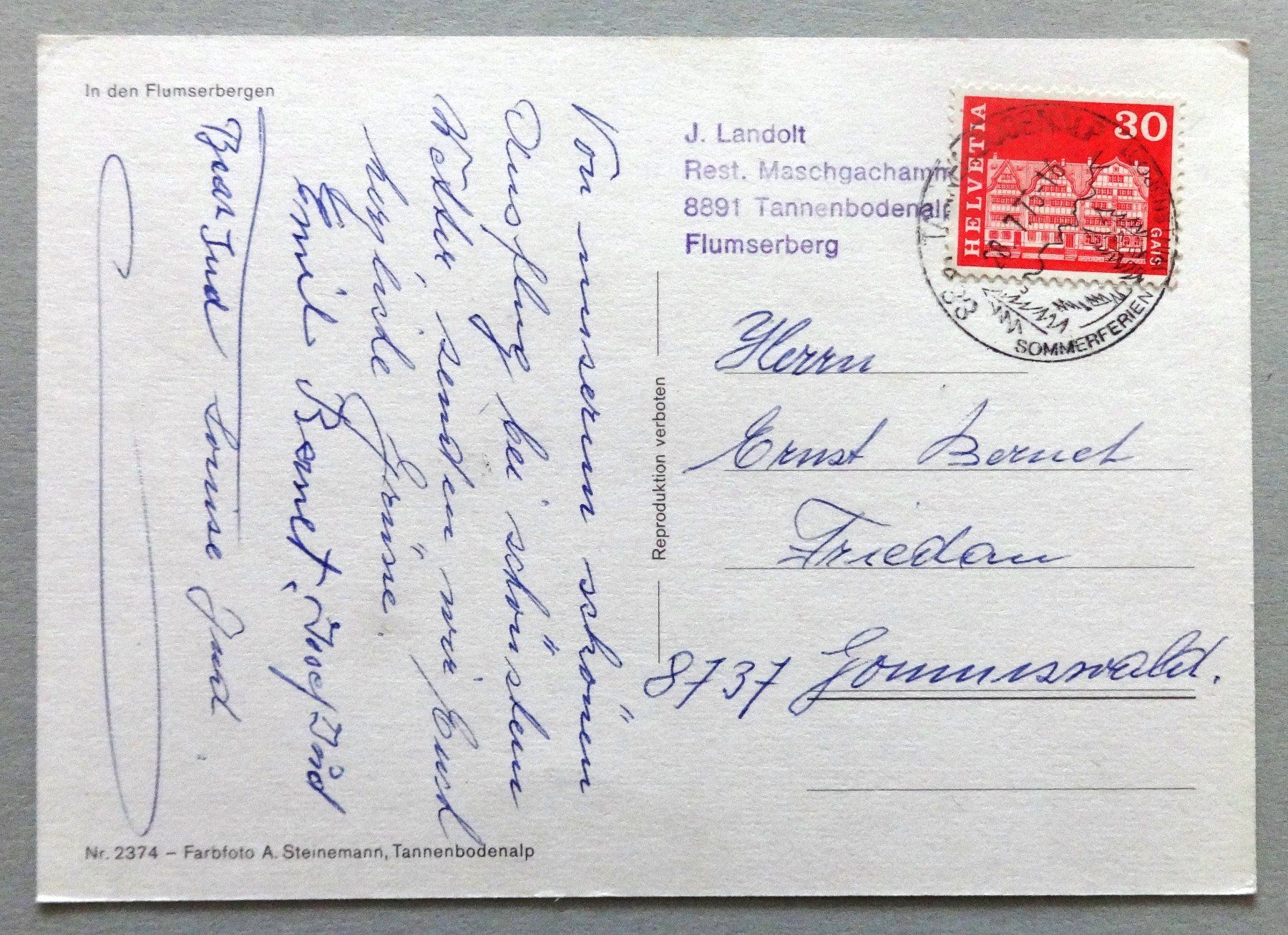 Cartoline postali: Kabinenbahn Maschgachamm – Usato da Fétigny venduto da Billy2miny 1