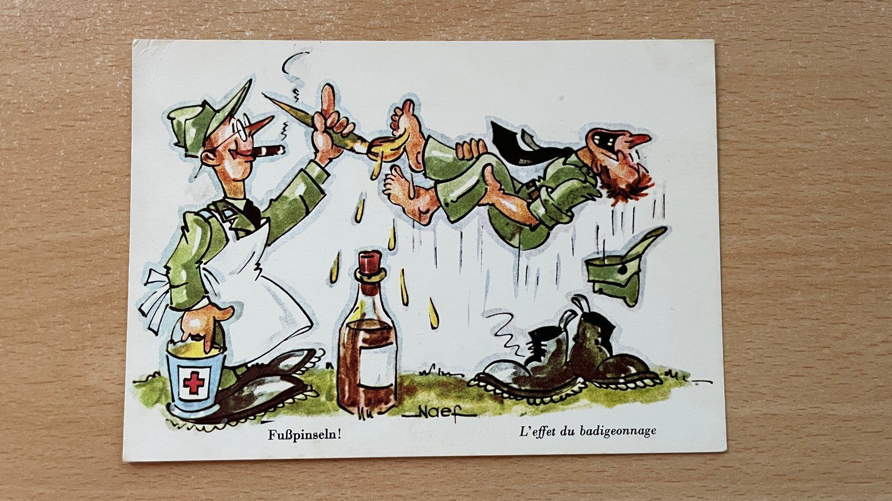 Poster & Bilder: Fusspinseln Postkarte – Gebraucht aus Glattfelden von cybermaxx