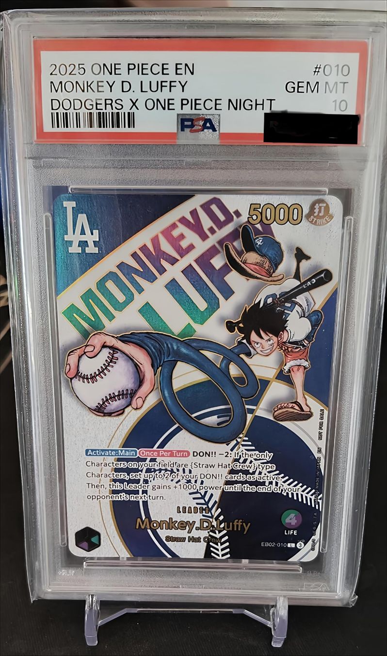 Bandai Sammelbilder & Trading cards: Monkey D.Luffy Dodgers X One piece night PSA 10 EN – Gebraucht aus Petit-Lancy von vena22