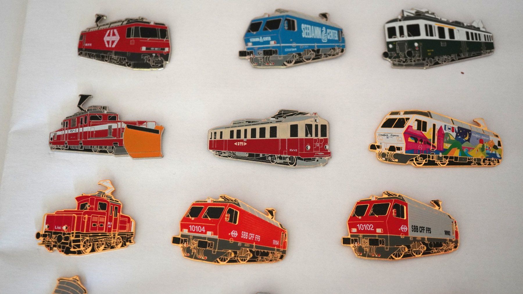 SBB/CFF/FFS Placchette & Badge: 24 x Schmid Müller Eisenbahn/Post – Usato da Worb venduto da worb01 1