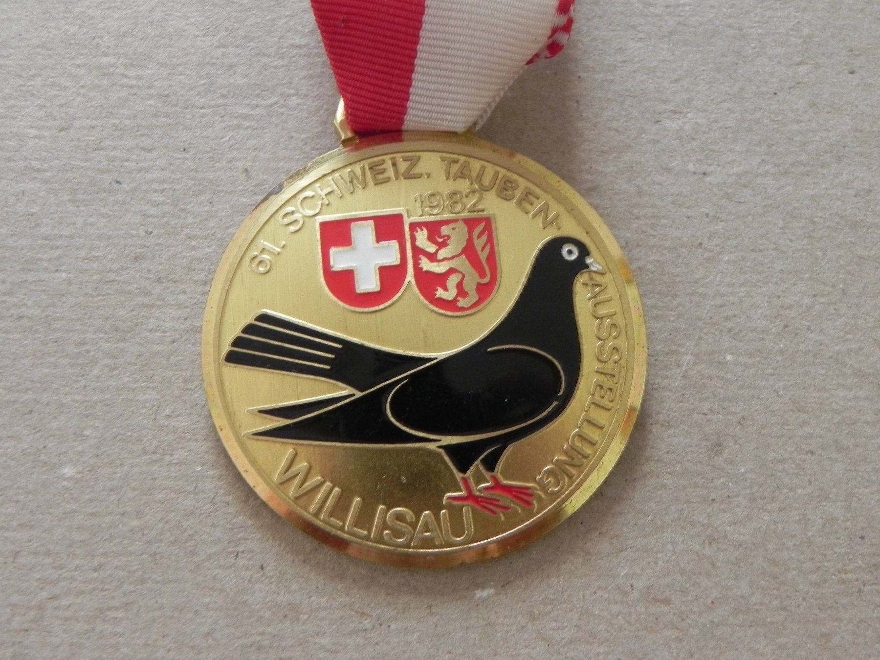 Medaglie: Medaille Willisau LU Tauben Ausstellung – Usato da Siebnen venduto da krimsie