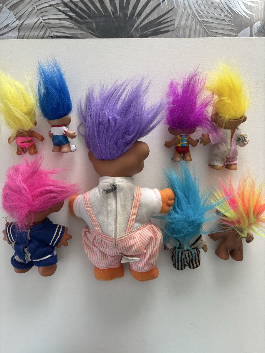 Bambole: Set 8 Trolls vintage divers modèles et tailles – Usato da Genève venduto da sho_67qj 3