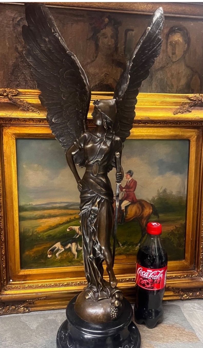 Statuette: Bronze Figur Engel Des Friedens echte Hingucker 64 cm – Usato da Oberengstringen venduto da Cici7 1