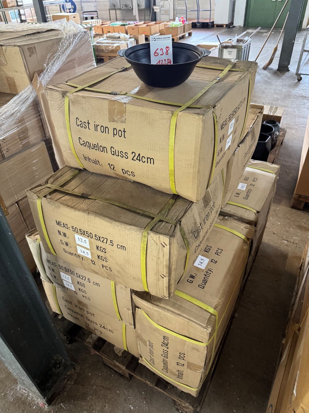 Behälter & Ähnliches: 638 Posten Gusseisentopf Liquidation – Gebraucht aus Derendingen von Meisterstuecke