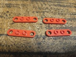 lego 4263 lot de 4 pièces Red Technic, Plate 1 x 4