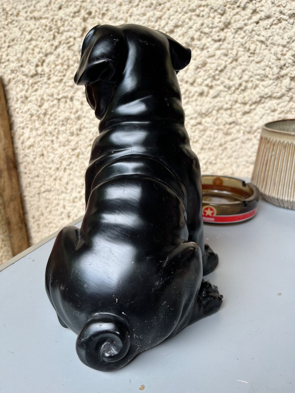 Figuren: French Bulldog Mops Figur schwarz sitzend süss – Gebraucht aus Winkel von Tongabonga 6