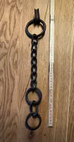 Antike Eisenkette mit Ringen geschmiedet gebraucht