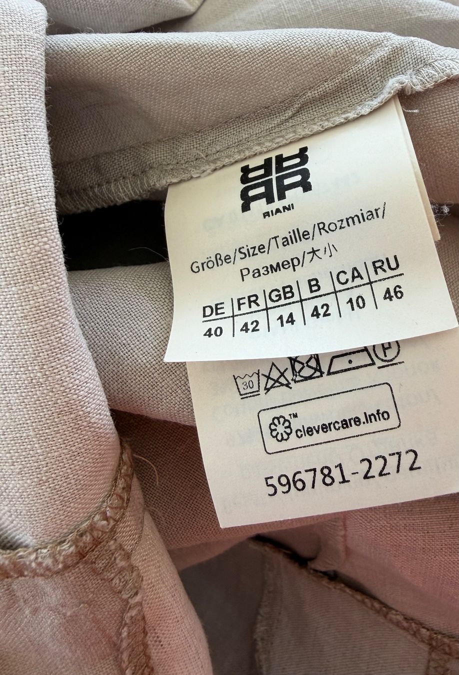 Riani Vestiti: Riani Leinen Kleid Gr.40 – Usato da Unterägeri venduto da Jutka_04 3