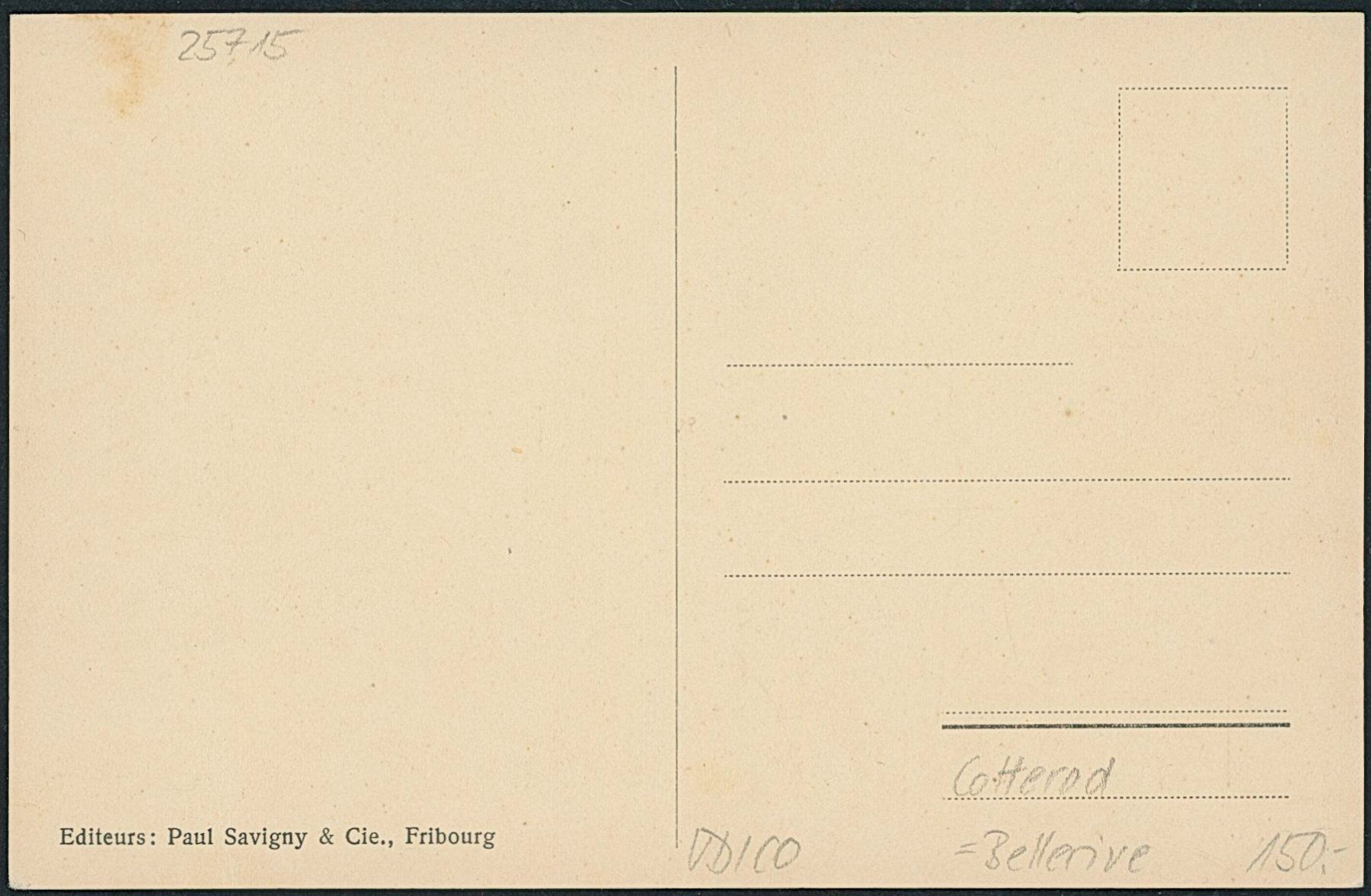 Cartoline postali: VD Cotterd - Bellerive – Nuovo (secondo la descrizione) da Schindellegi venduto da masutka7 1