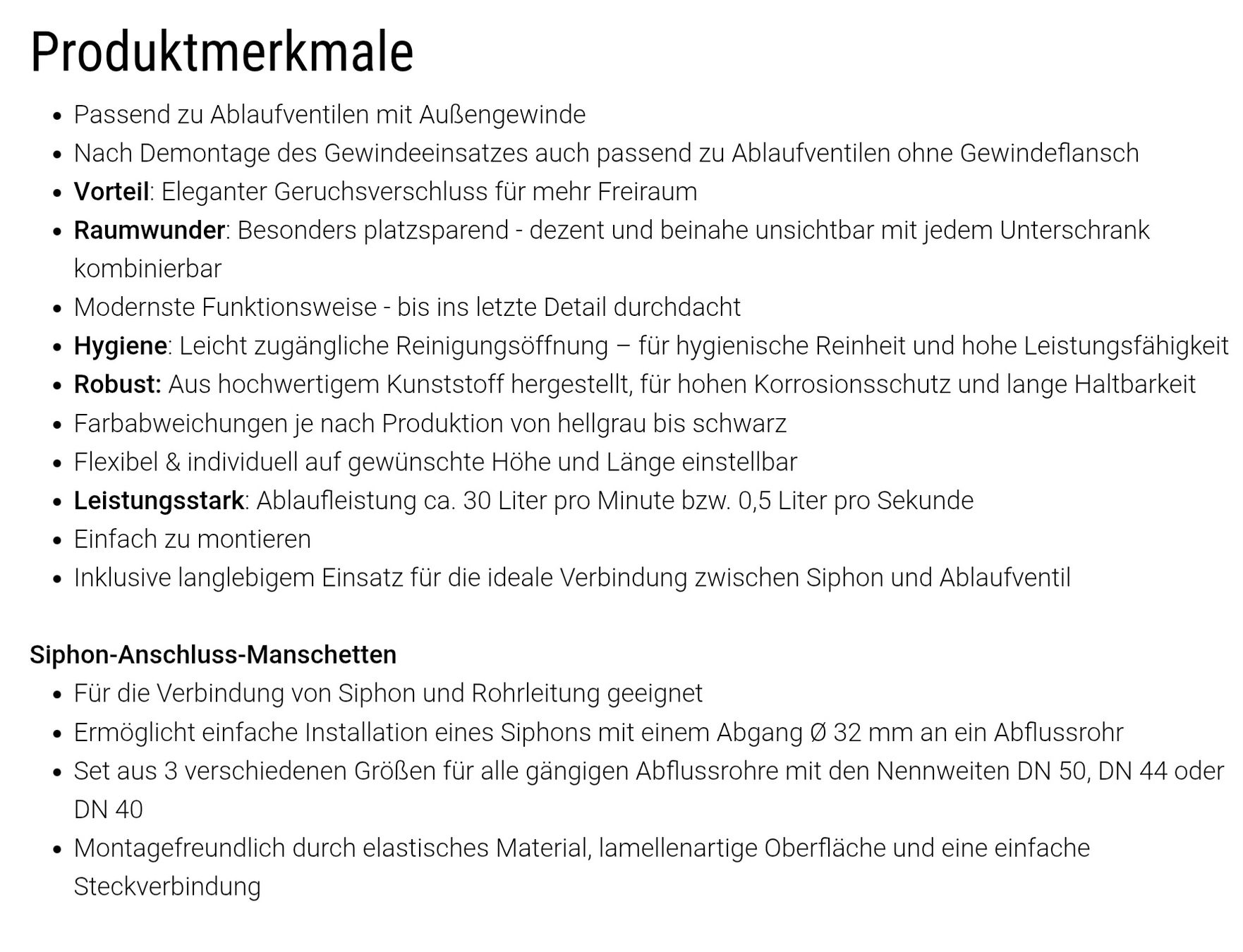 Mobili per bagno: Raumsparmöbelsiphon neu – Nuovo e nell'imballaggio originale da Rapperswil BE venduto da TrojaM 5