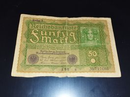 Billet 50 Mark, Allemagne 1919