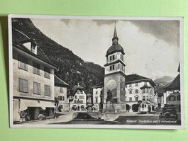 Altdorf - Dorfplatz mit Tellendenkmal