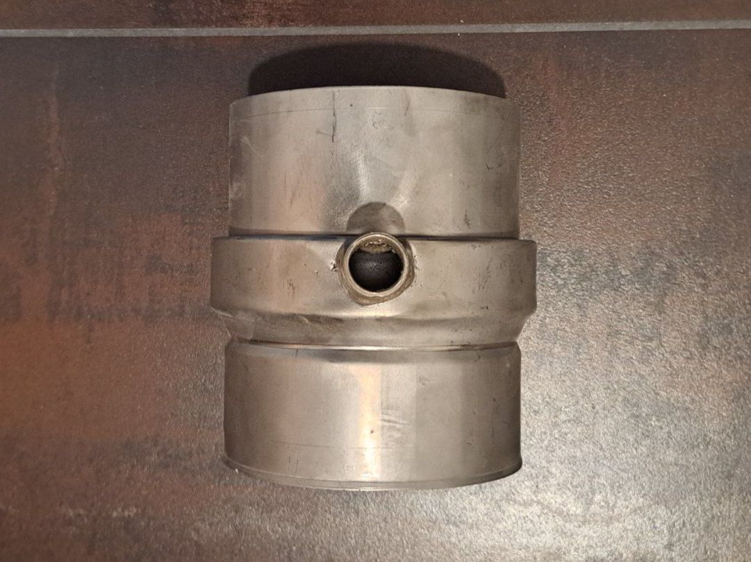 Tiba Camini: Kondensatmuffe  150 mm – Nuovo e nell'imballaggio originale da Matzendorf venduto da maxwin