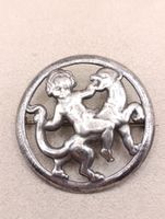 Antike 925er Silber Brosche um 1900j Top