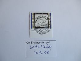 Voll Ort Ersttagsstempel 6461 Isental