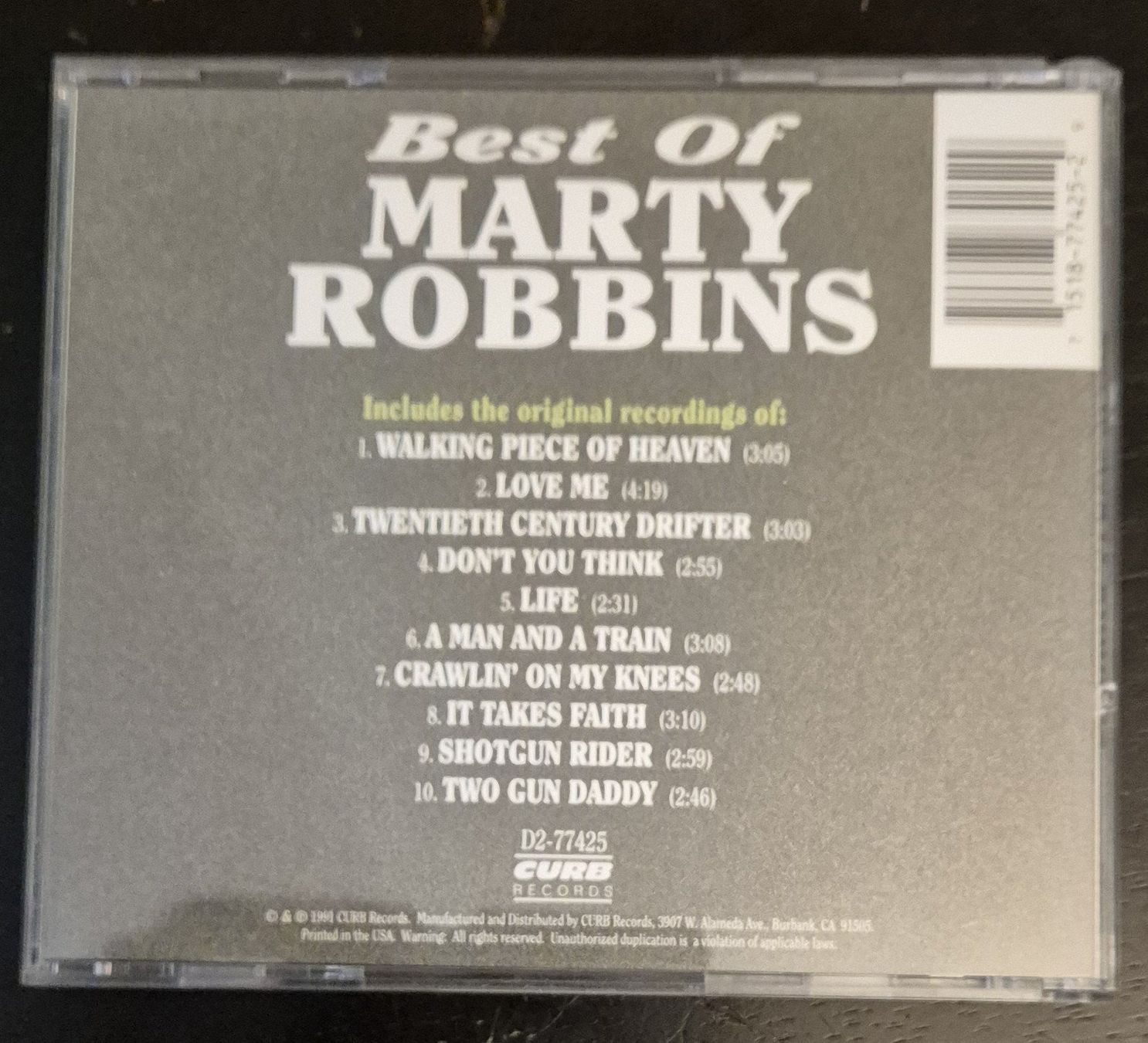 CDs: Best of Marty Robbins – Gebraucht aus Chur von dluli 1