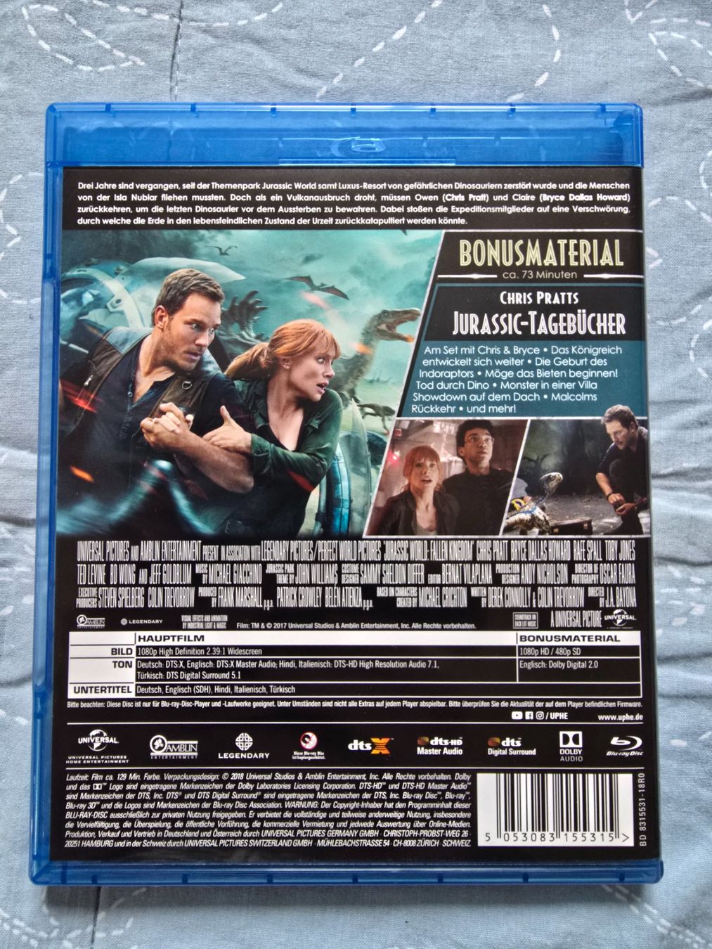 Tutti i DVDs: Jurassic World 2 - Das gefallene Königreich – Usato da Luzern venduto da silvermoon12 1