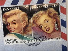 Flugbrief MARYLIN MONROE Tanzania !!! Ab 1.—