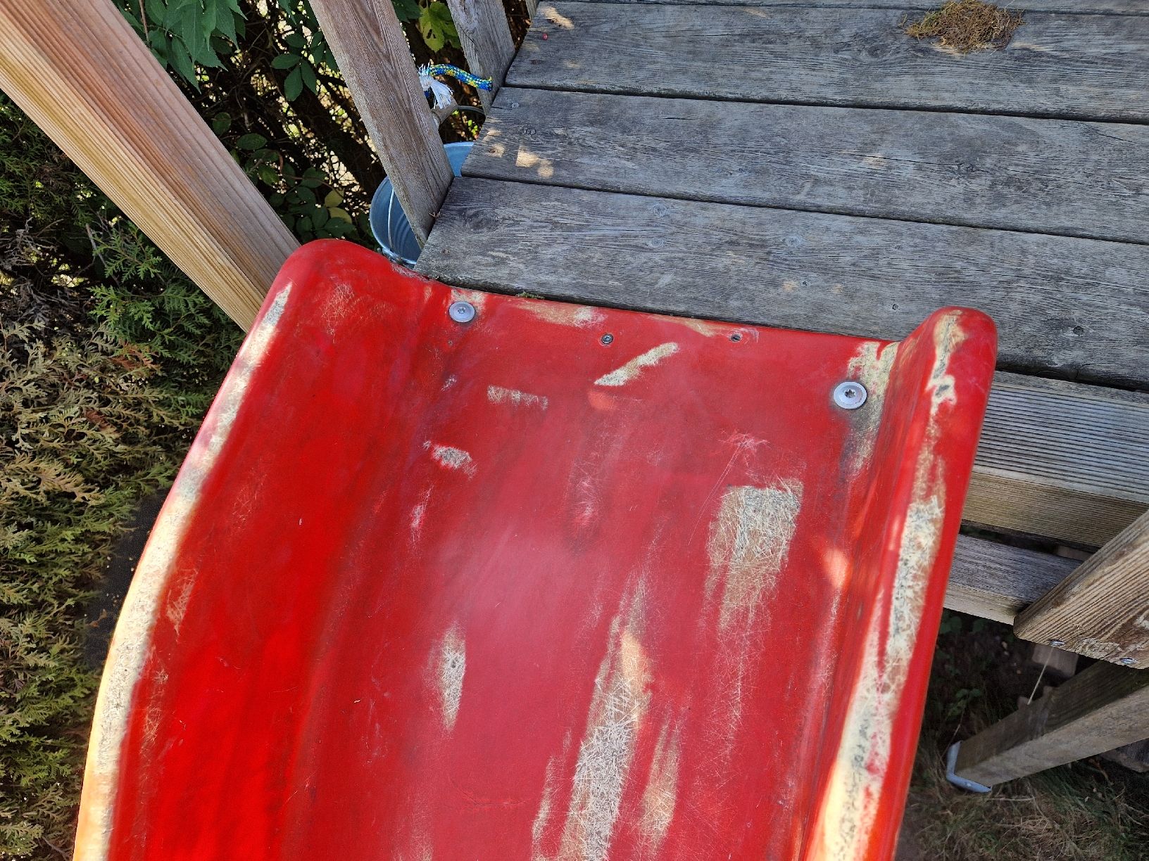 Rutschbahn: Rutsche rot, GFK gebraucht ca. 3.65m – Gebraucht aus Uettligen von speek 1