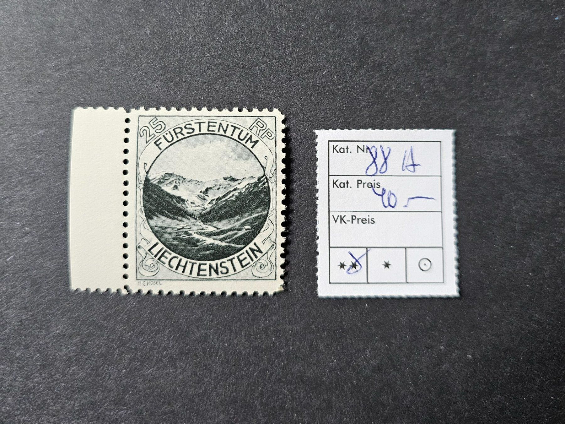 Tutti i francobolli: FL 88A ! POSTFRISCH ! KAT 40.-- ! – Nuovo (secondo la descrizione) da Rombach venduto da Kunstmarkart