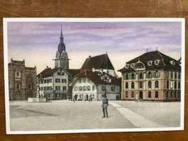 AK Zofingen 1928. Gerechtigkeitsplatz. Reprint!