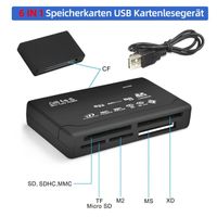 Speicherkarten ALL IN ONE Kartenleser USB CF/SD/xD/MS/SDHC