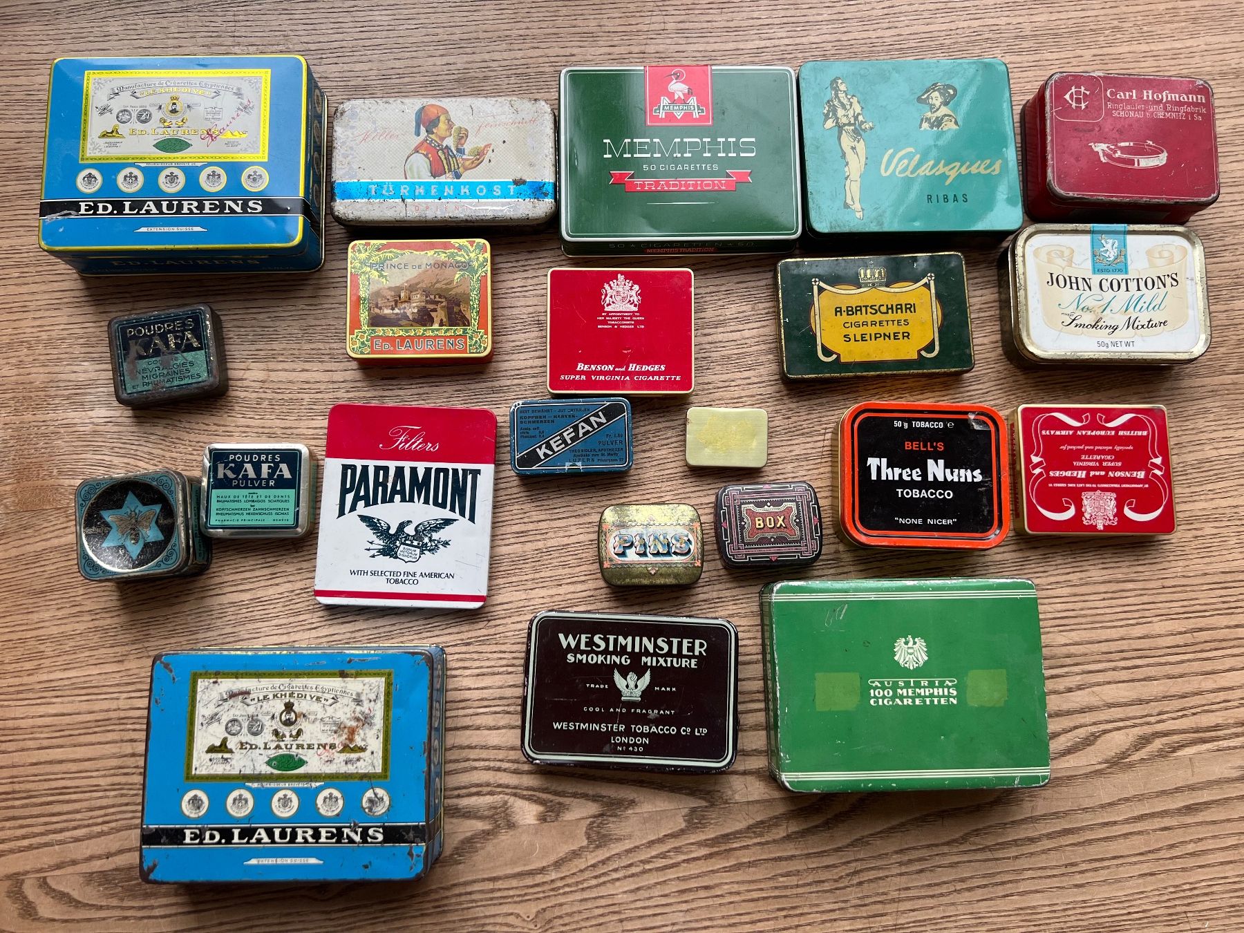 Alle Dekorationen: antike Blechdosen-Sammlung! Ganz sammlung! – Gebraucht aus Luzern von remiti
