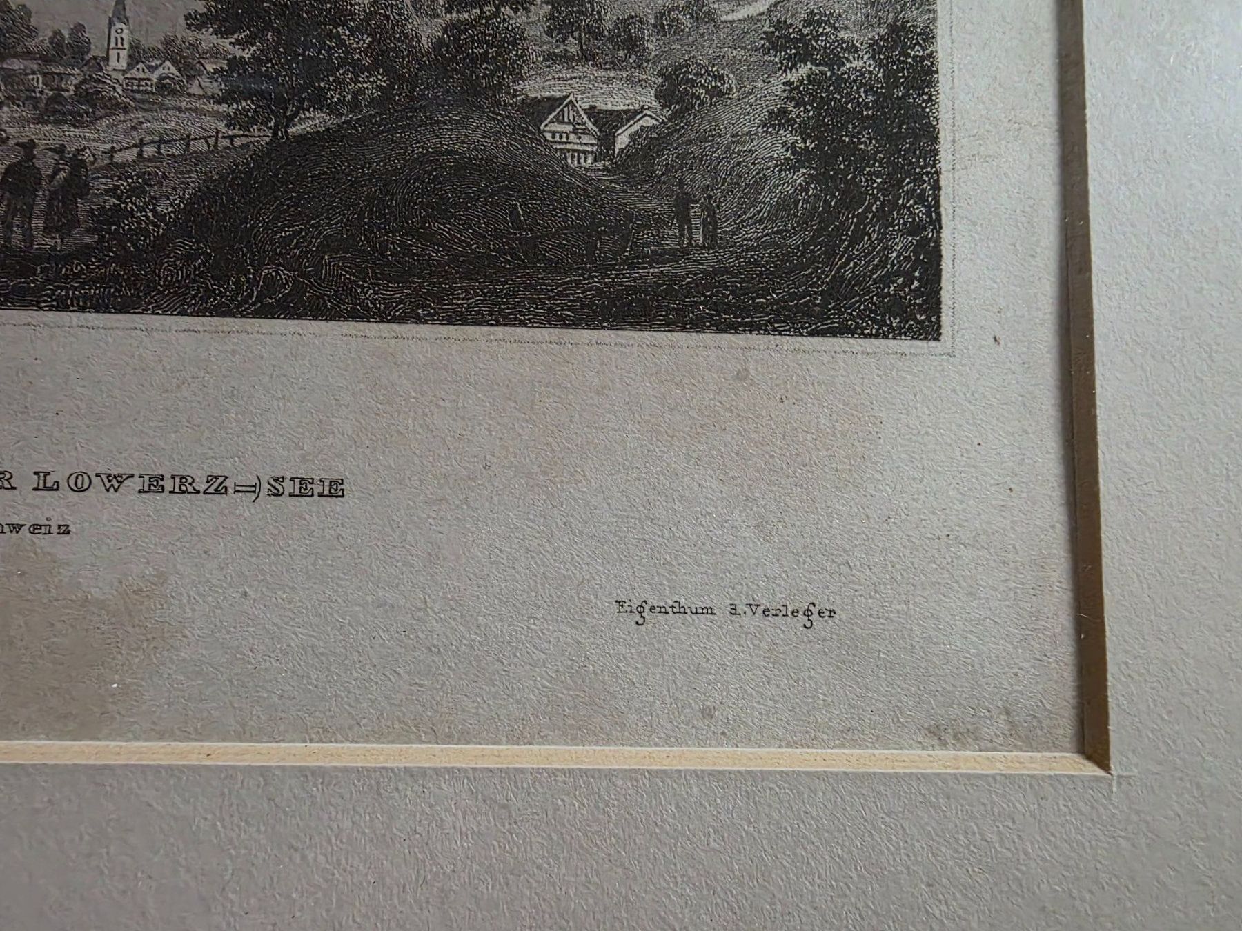 Stiche: Stich - Der Lauer- (oder Lowerz) See - wohl 1425 – Gebraucht aus Walterswil BE von Lonitti 7