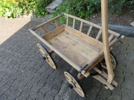 Nr. 6 Orginal neu retauriertes Leiterwägeli / Leiterwagen