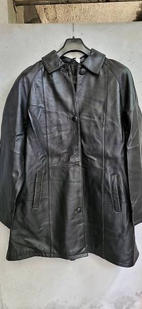 Lederjacke Vintage schwarz Gr. 42