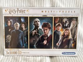 Harry Potter Puzzle Set, 3 x 1000 Teile -